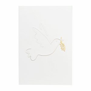 Embossed "Peace" Dove 